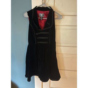 American Horror Story x Hot Topic Midnight Hour Black Velvet Bell Hop Dress 2015